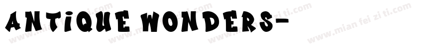 Antique Wonders字体转换